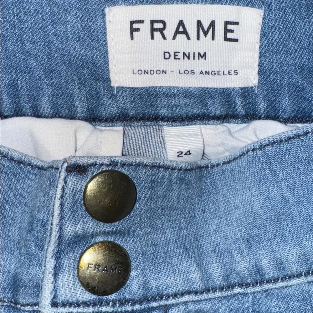 Frame Jeans Parisian Straight Leg Jeans Leon Light Wash Size 24